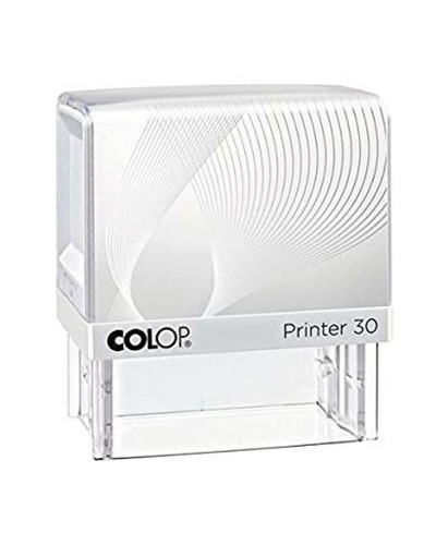 Tampon Encreur Automatique Colop Printer 30 Blanc Bleu

