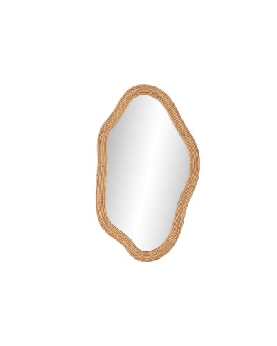 Esprit Naturale Cristallo Rattan City Wall Mirror, 71 x 120.5 cm
