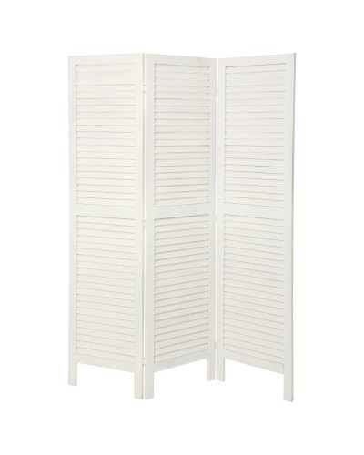 Biombo Atmosphera de Madera de Paulownia, 170 x 119 cm, Blanco
