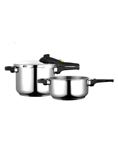 Fagor Set Pentole a Pressione Acciaio Inox 10L - 2 Pezzi Express
