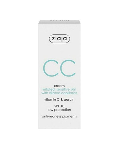Ziaja CC Cream SPF10 50ml - Feuchtigkeitsspendende getönte Gesichtscreme
