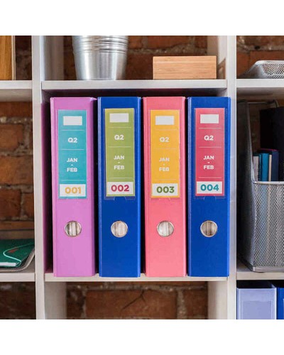 Brother BA77927 Etiketten Weiß/Violett - Kompatible Etikettendrucker - Rolle
