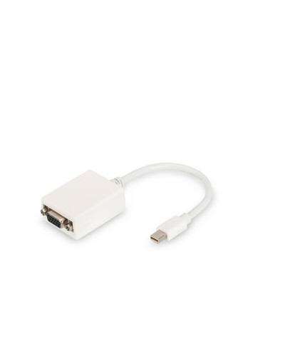DisplayPort till VGA Adapter Digitus by Assmann DB-340407-001-W Vit Svart 15 cm