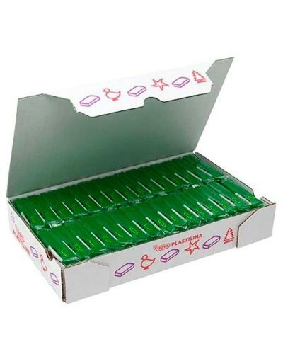 Pâte à modeler Jovi Vert Foncé - Set de 30 Pièces - Modelable et Non Toxique
