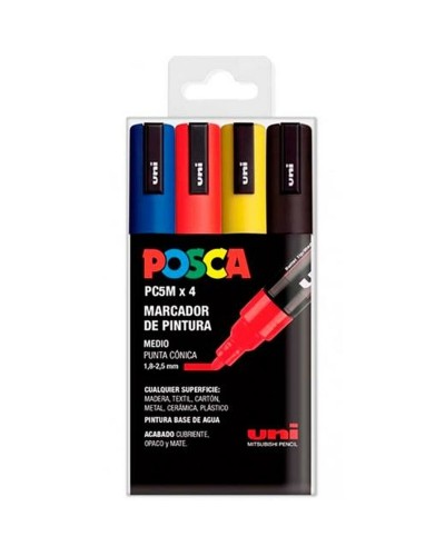 Uppsättning av markörer POSCA PC-5M Multicolour