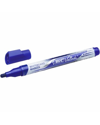 Markeerstift Bic Velleda Blauw (12 Onderdelen)