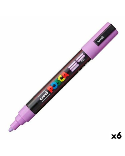 Rotuladores de Pintura Punta Media POSCA PC-5M Lavanda - Pack de 6

