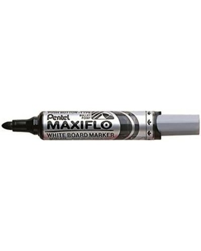 Merkkarikynä/huopakärkitussi Pentel Maxiflo Musta (12 Kappaletta)