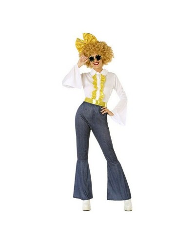 Costume Adulto Disco Argento - Outfit Festa Anni '70 - Taglia Unica

