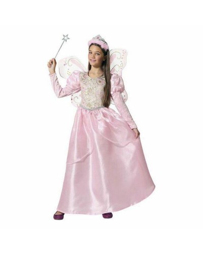 Disfraz de Hada Madrina Rosa para Niña - Vestido Carnaval y Halloween
