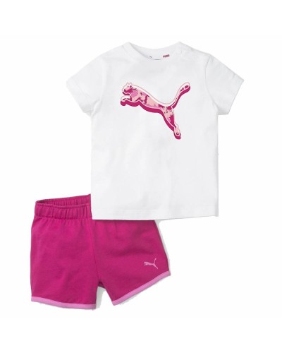 Puma Minicats Alpha: Sportanzug für Mädchen Rosa (2-teilig) - Training & Freizeit
