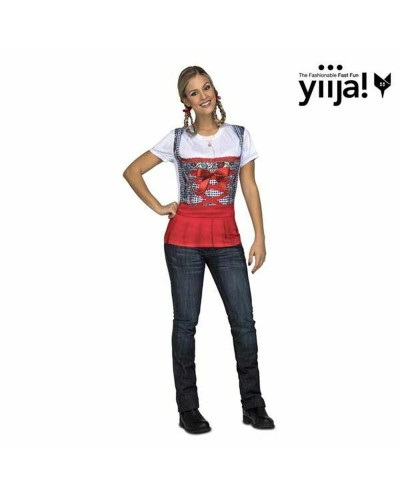 My Other Me Costume Oktoberfest Lady Rouge - Déguisement Adulte Tyrolienne
