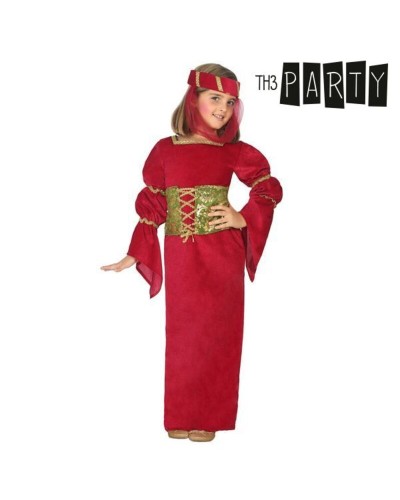 Costume Bambina Dama Medievale Rosso - Vestito Carnevale Bambini
