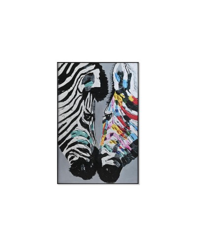 Cuadro Cebra DKD Home Decor para Pared, 80x120 cm, Moderno.

