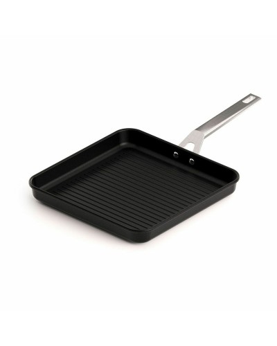 Grille Carrée Valira 28x28 cm Antiadhésive Aluminium Noir, Pour Induction
