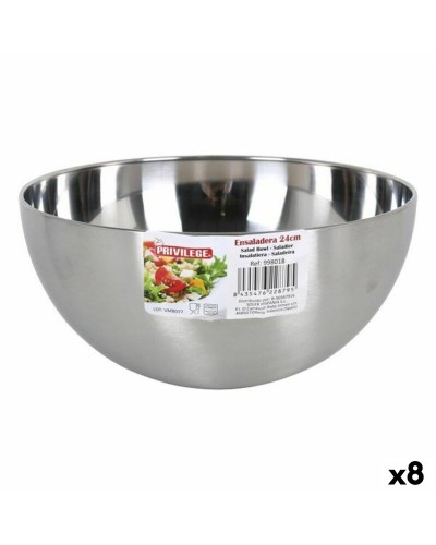 Salladsskål Privilege Stål Fördrink (8 antal) (24,1 x 11,7 cm)