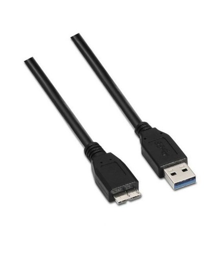 Aisens Cable USB 2.0 A Macho a Mini-B 5 Pin Negro 1 Metro - Carga & Datos
