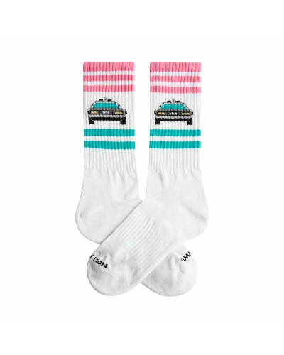 Jimmy Lion Chaussettes de Sport Athletic Delorean Blanc - Performance
