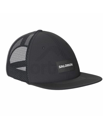 Hattu Salomon Flat Cap Deep Musta