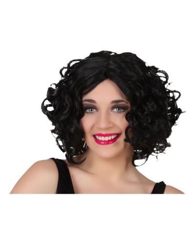 Parrucca Nero Liscia Sintetica - Look Naturale per Cosplay & Party
