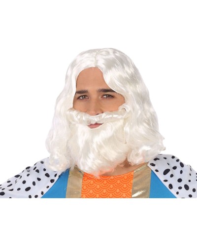 White Synthetic Wig Straight - Cosplay Costume Halloween Party
