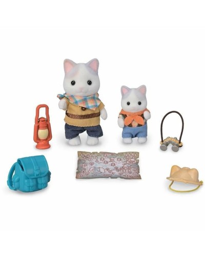 Sylvanian Families: Milk Cat Father and Baby Set - Secret Forest Adventure
