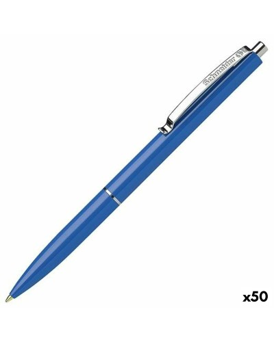Schneider K15 Azzurro - Penna a Sfera Ricaricabile con Clip - 50pz
