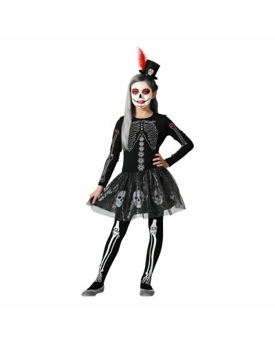 Costume Squelette Enfant Halloween - Taille 5-7 Ans - Déguisement
