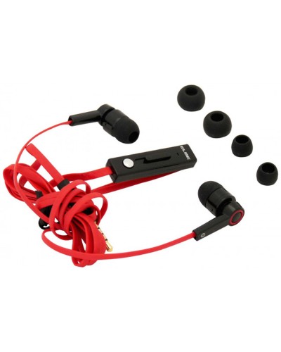 Hoofdtelefoon met microfoon ELBE AUR10MIC Rood