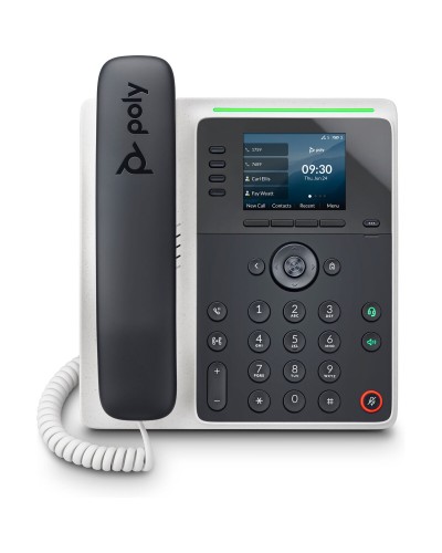 Teléfono IP de Escritorio Poly Edge E220, 2 Líneas, Audio HD, PoE
