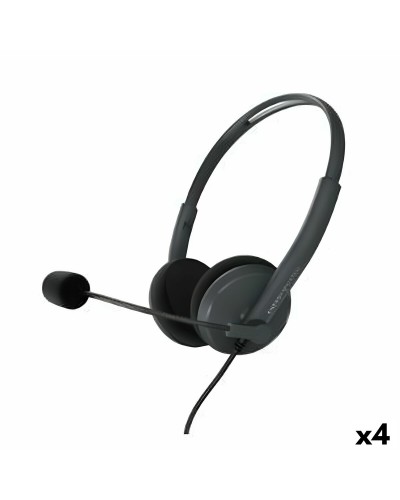 Hoofdtelefoon met microfoon Energy Sistem Office 2 Zwart (4 Stuks)