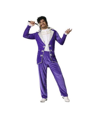 Adult Costume Purple Rock Star - Halloween Carnival Fancy Dress
