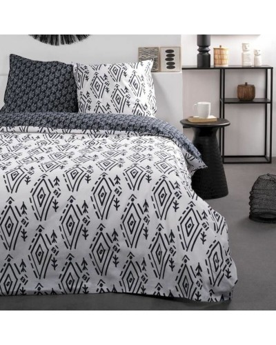 Dekbedovertrek set TODAY Wit Zwart 220 x 240 cm 3 Onderdelen