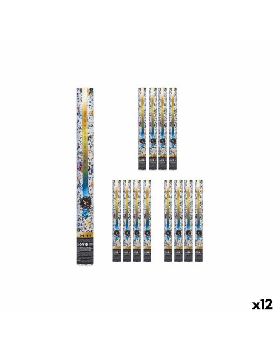 Konfettikanon XZY99A-50 Multicolour Papper Papp Plast 5 x 49 x 5 cm (12 antal)
