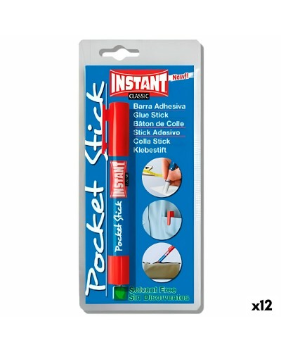 Stick Colla INSTANT Pocket Classic 5g - 12pz - Adesivo Rapido e Preciso
