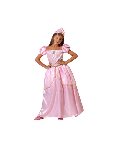 Costume de Princesse Rose pour Fille - Déguisement Carnaval et Halloween
