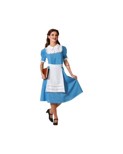 Costume Adulte Princesse Bleu - Robe de Cérémonie, Fête à Thème - Taille Unique
