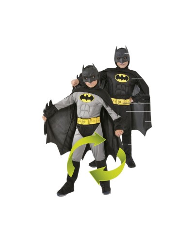 Batman Child Reversible Costume Size [Age/Height] - Dress-Up
