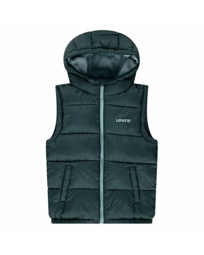 Levi's Kids' Padded Denim Vest Blue Sleeveless
