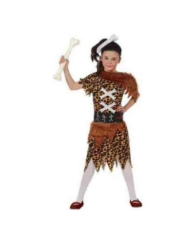 Höhlenbewohnerin Kostüm Mädchen: Prähistorisches Kleid für Partys und Karneval!
