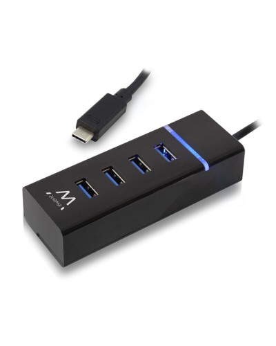 Hub USB 4 Poorten Ewent EW1137 USB 3.1 Zwart