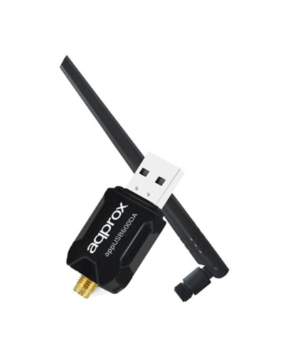 Adapter USB Wi-Fi approx! APPUSB600DA Zwart
