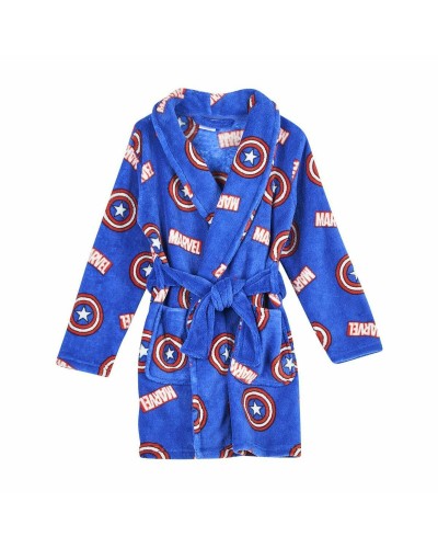 Marvel Blue Boy's Robe: Warm, Soft, Size 30, Superheroes
