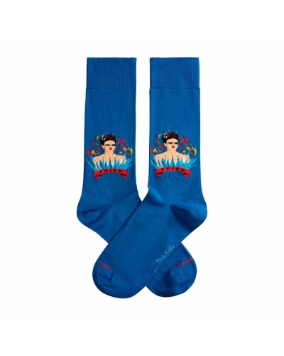 Jimmy Lion Sports Socks Frida Fuego Azul - Breathable Cotton
