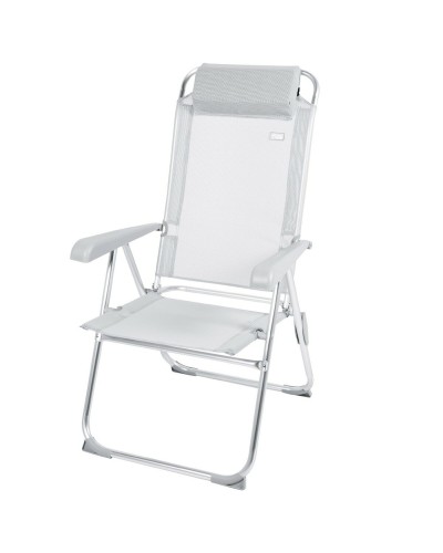 Aktive Grey Foldable Reclining Chair - Portable Relaxation 44x55cm
