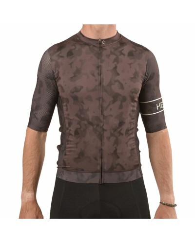 Maillot de cyclisme Hemon Prestiggio Marron - Respirant, Confort Optimal
