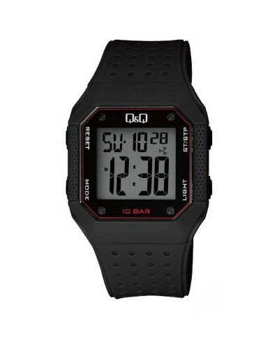 Q&Q Reloj Unisex M158J002Y Digital Negro Deportivo Ligero
