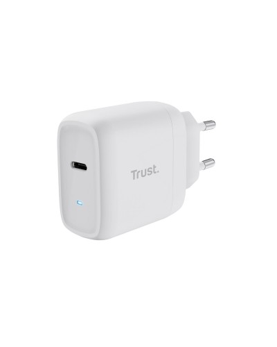 Trust 25138 Cargador USB de Pared - Blanco - Carga Rápida Portátil
