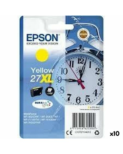 Cartouche Compatible Epson 27XL Jaune - WF-3000/7000 - Pack 10 Pièces
