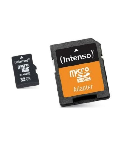 Micro-SD Minneskort med Adapter INTENSO 3413480 32 GB Klass 10